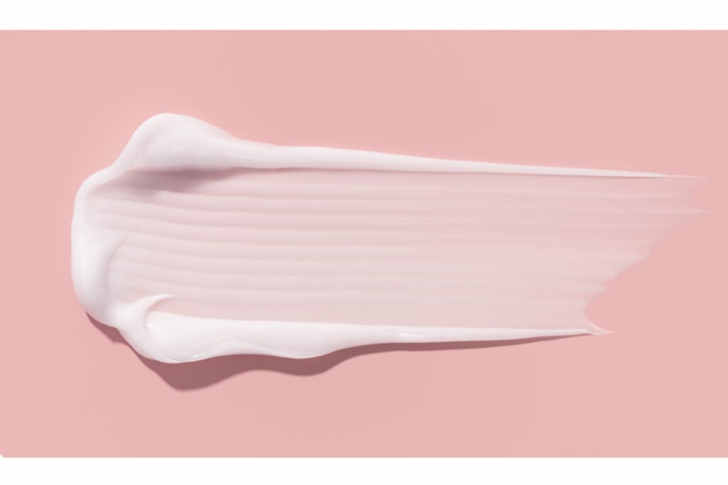 Rastro de creme hidratante.