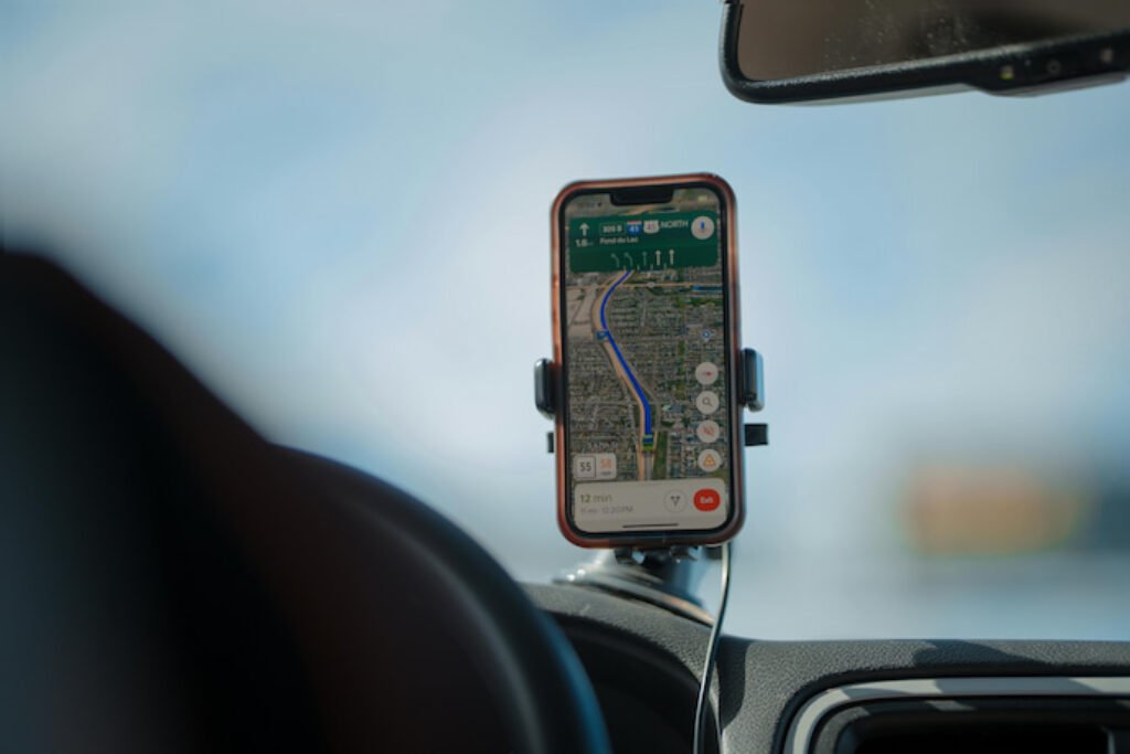 GPS no celular.