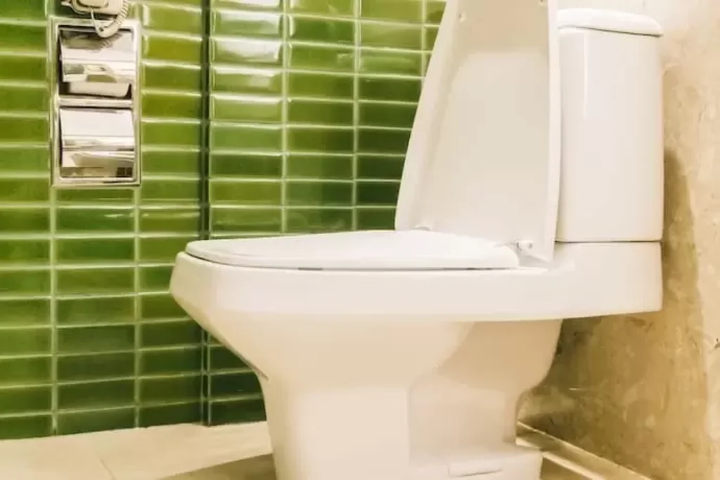 Vaso sanitário aberto.